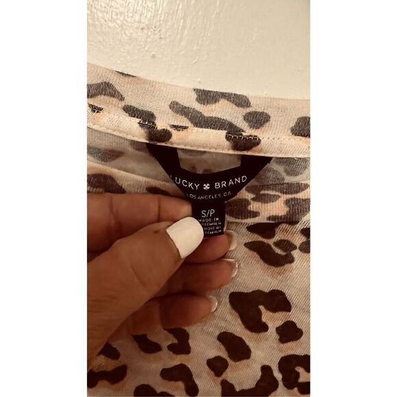 Lucky Brand Leopard Print Very Soft Lightweight Dress Size S - Picture 3 of 9